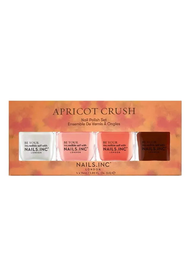 Nails Inc London Apricot Crush neglelakk 4-pk krem aprikos