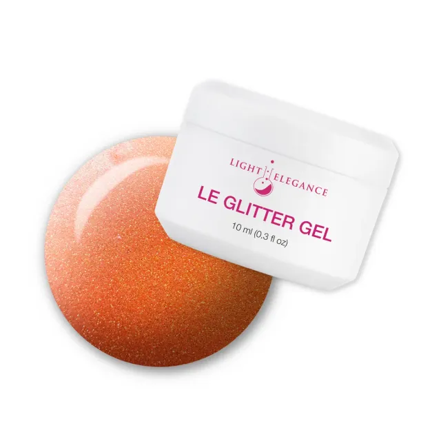 Light Elegance Happy Unbirthday glittergel 10 ml oransje