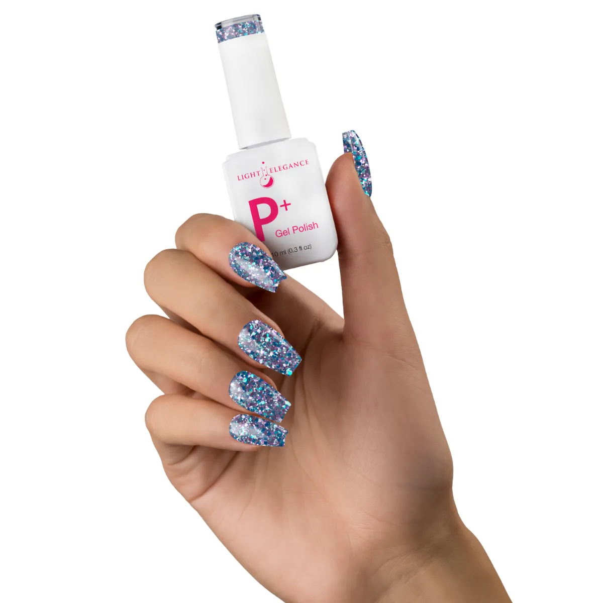 Light Elegance P+ Bratty Blue gellakk 10 ml påfuglblå