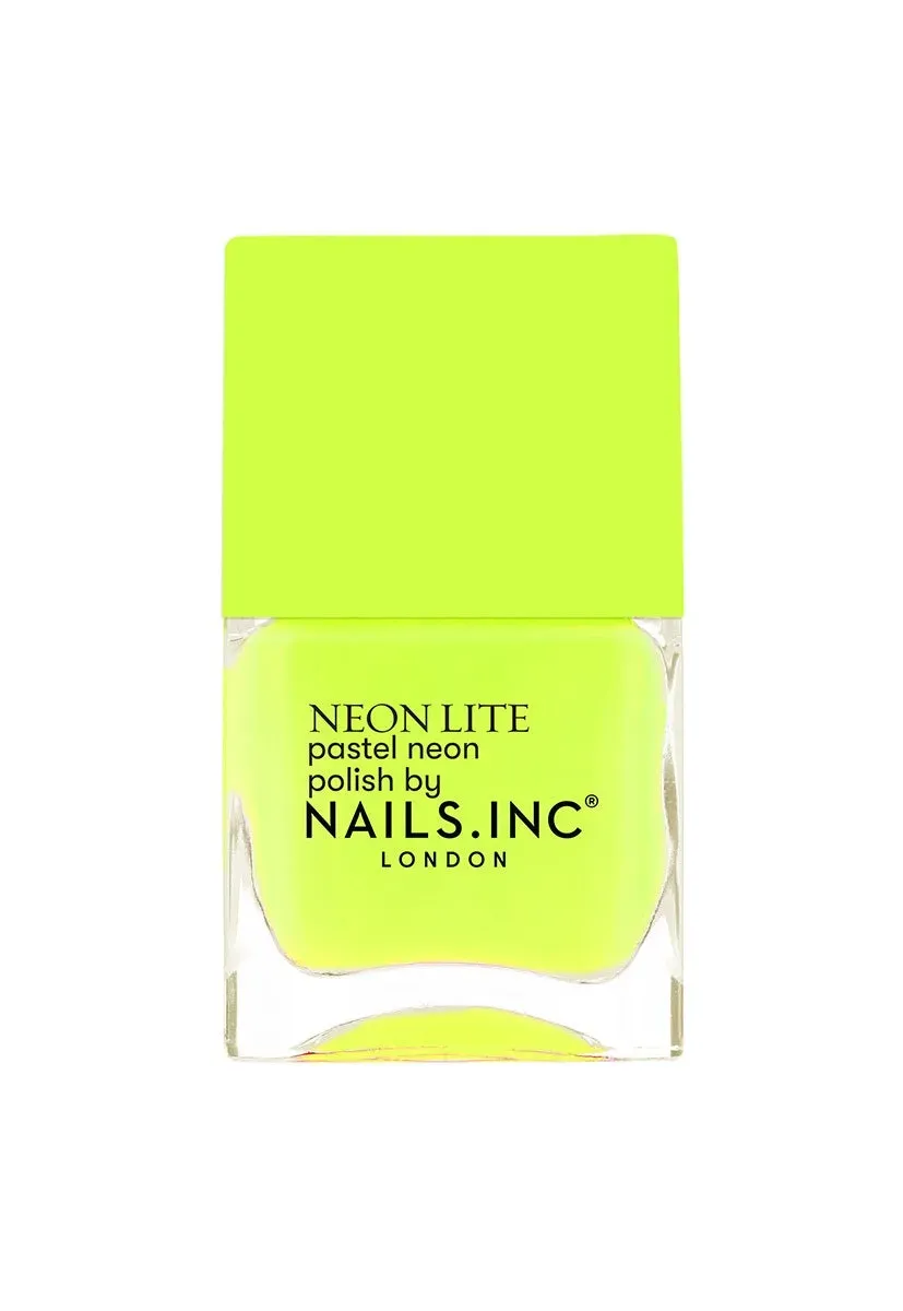 Nails Inc London Neon Lite Sunlight Square neglelakk neon