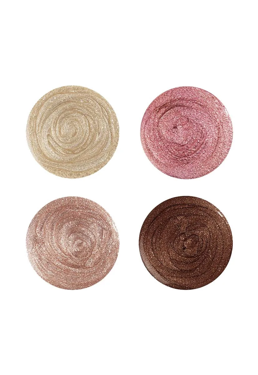 Nails Inc Beach Bottled neglelakksett 4-pk metallic shimmer