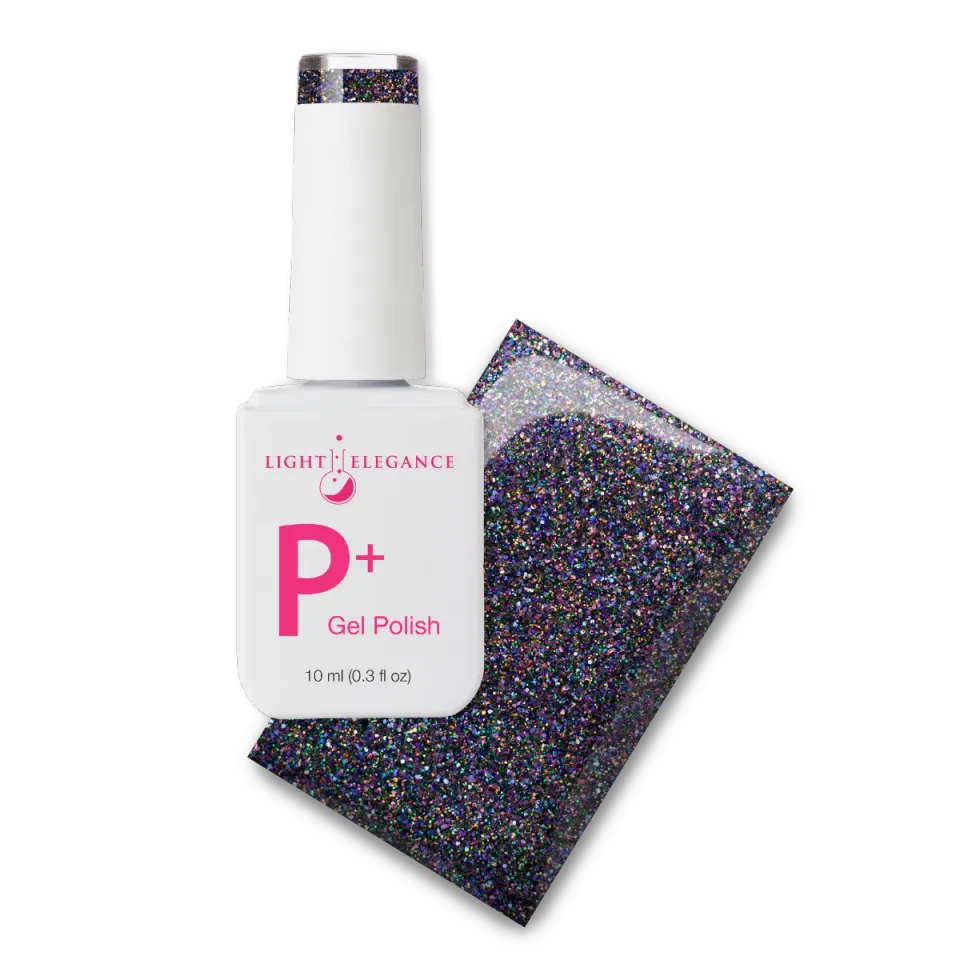 Light Elegance P+ Filthy Witch gel polish 10 ml svart