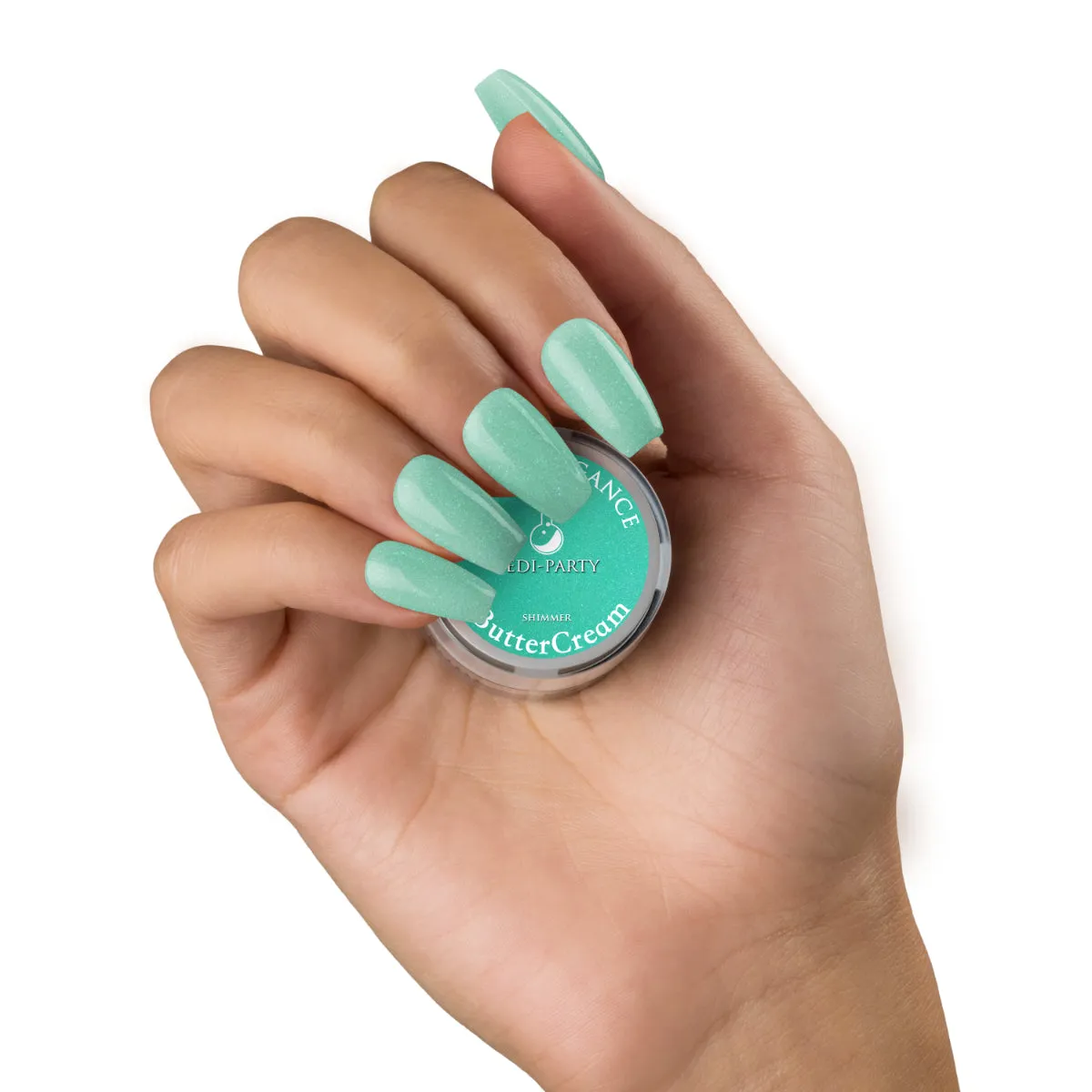 Light Elegance ButterCream Pedi-Party gellakk 10 ml turkis shimmer