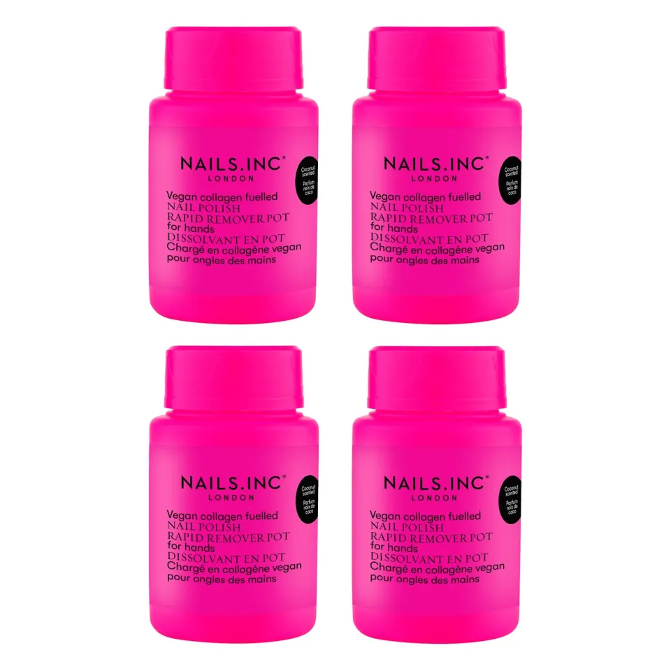 Nails Inc London Pink NPR Quad neglelakksett rosa 4-pk