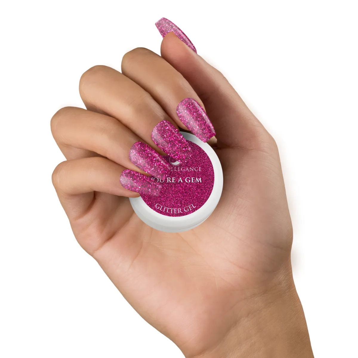 Light Elegance You're a Gem glittergel 10 ml fuchsia
