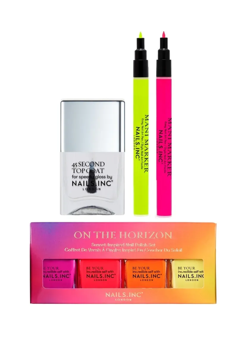 Nails Inc On The Bright Side neglelakksett 7-pk neon
