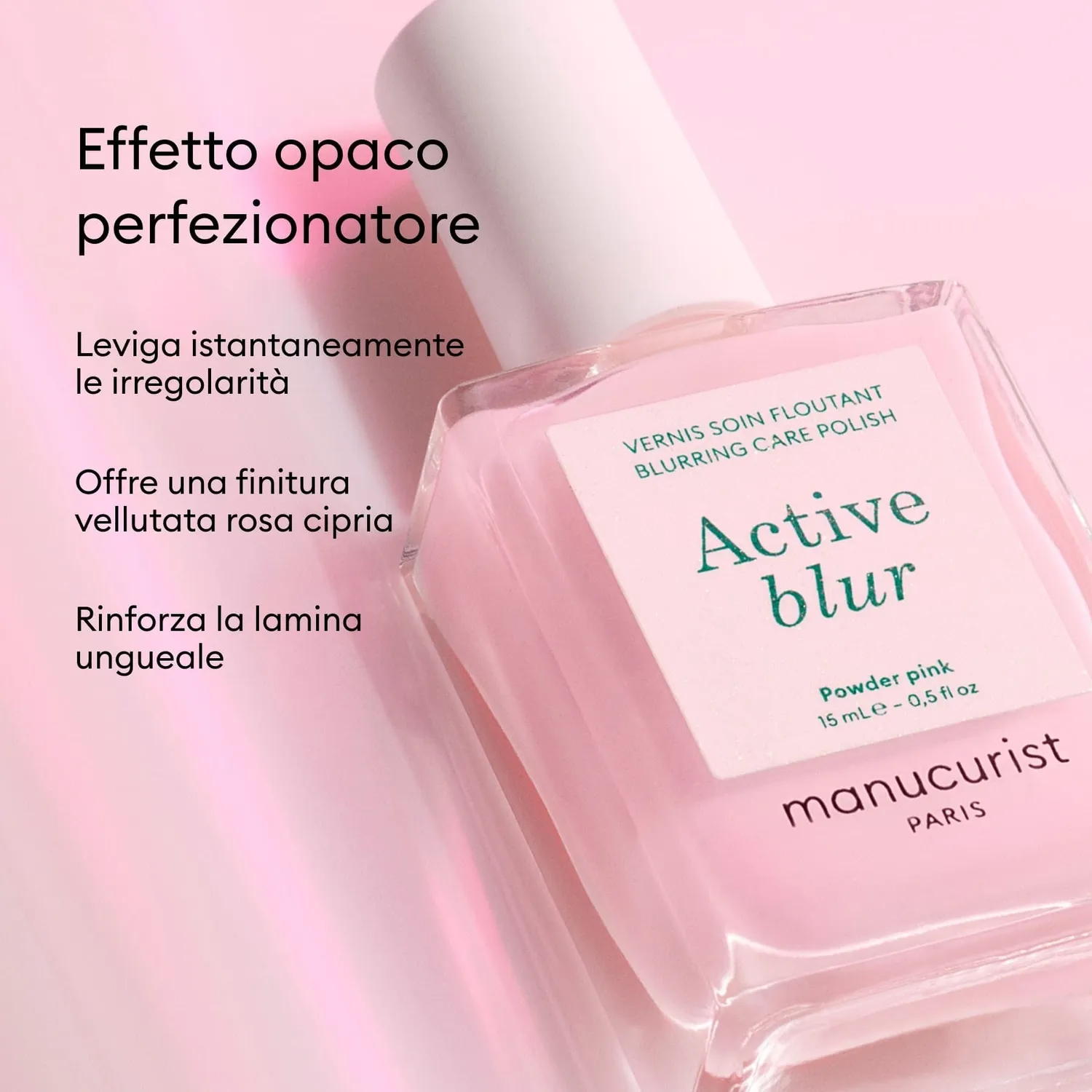 Manucurist Active Blur pleielakk pudderrosa matt