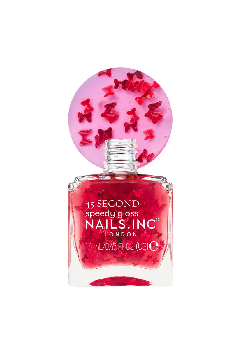 Nails Inc 45 Second Bow Nail Effect overlakk gloss