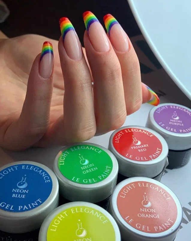 Light Elegance Gel Paint Neon Yellow neglekunst 6 ml gul