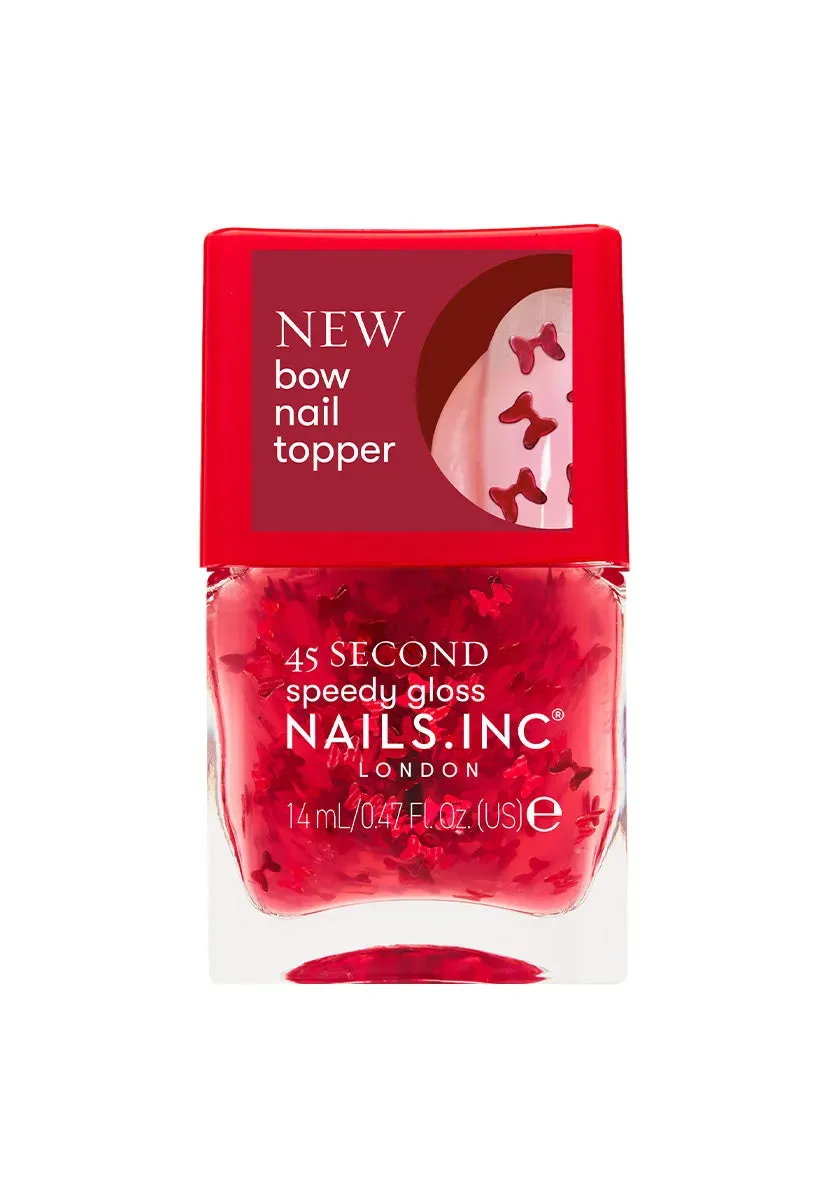 Nails Inc 45 Second Bow Nail Effect overlakk gloss