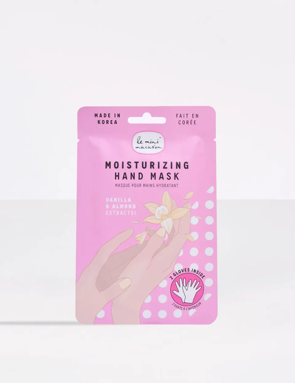 Le Mini Macaron Vanilla Almond håndmaske 1 par fukt