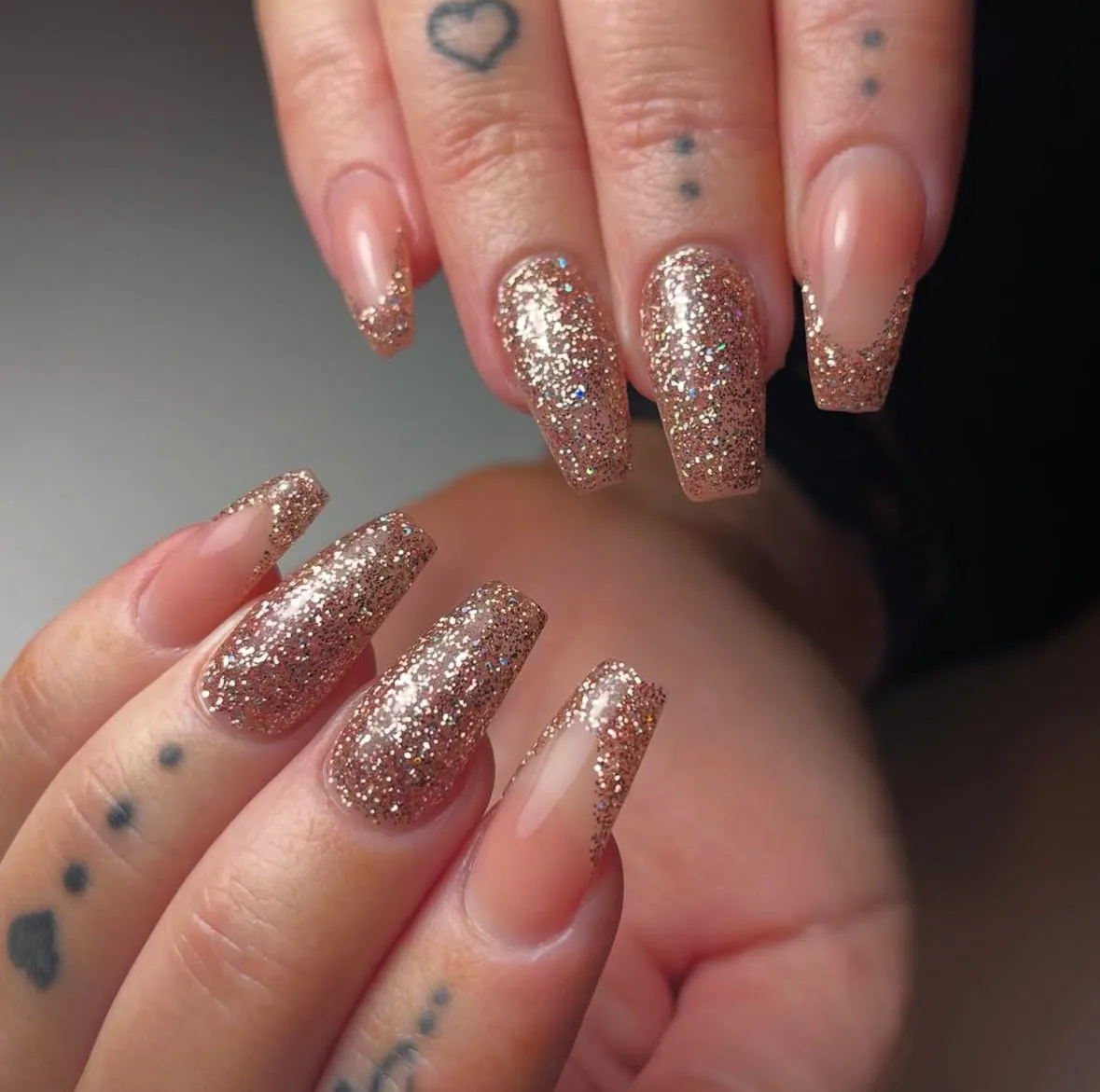 Light Elegance Champagne glittergel 10 ml roségull