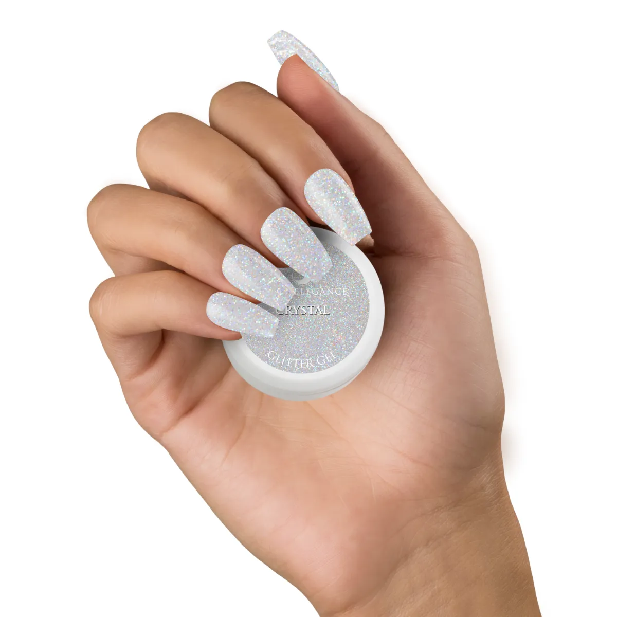 Light Elegance Crystal glittergel 10 ml iriserende