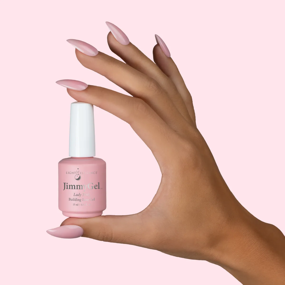 Light Elegance JimmyGel Lady Pink byggelakk kremrosa