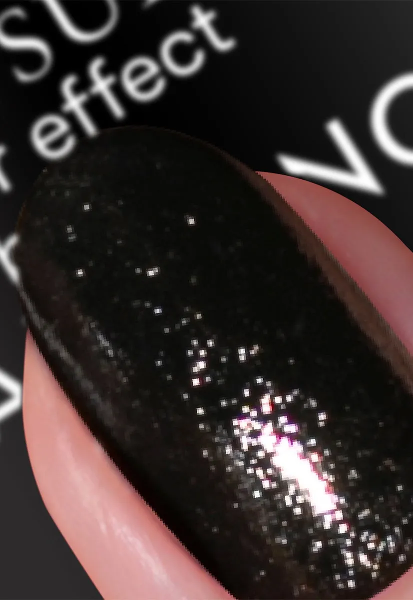 Nails Inc Leather Effect Whatever neglelakk svart matt