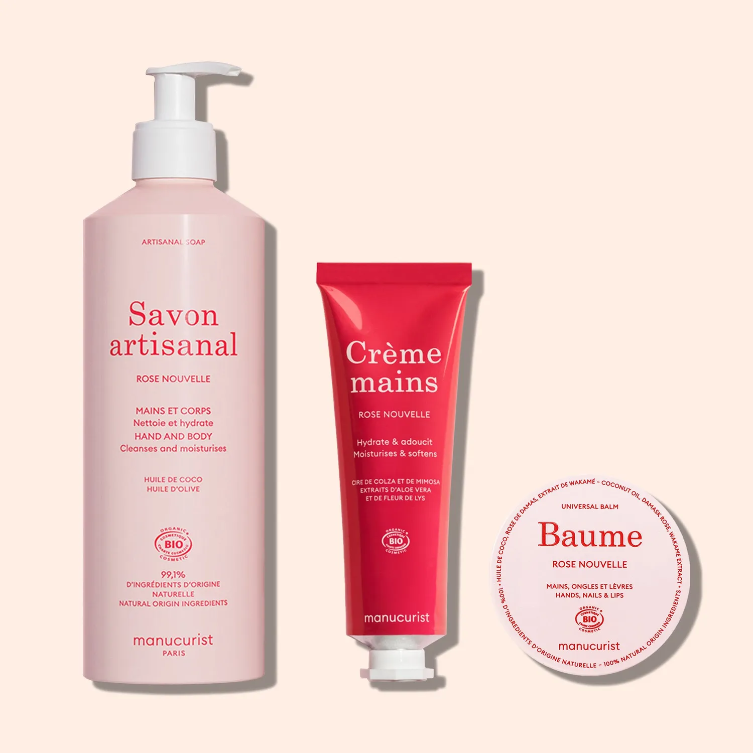 Manucurist Rose Nouvelle håndsåpe 500 ml organisk