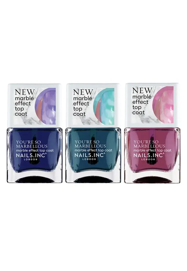Nails Inc London You’re So Marbellous neglelakksett 3-pk krem