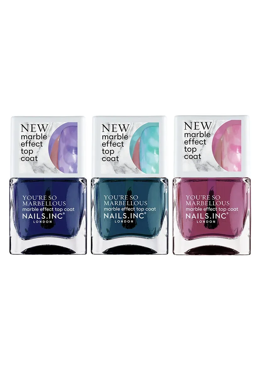Nails Inc London You’re So Marbellous neglelakksett 3-pk krem