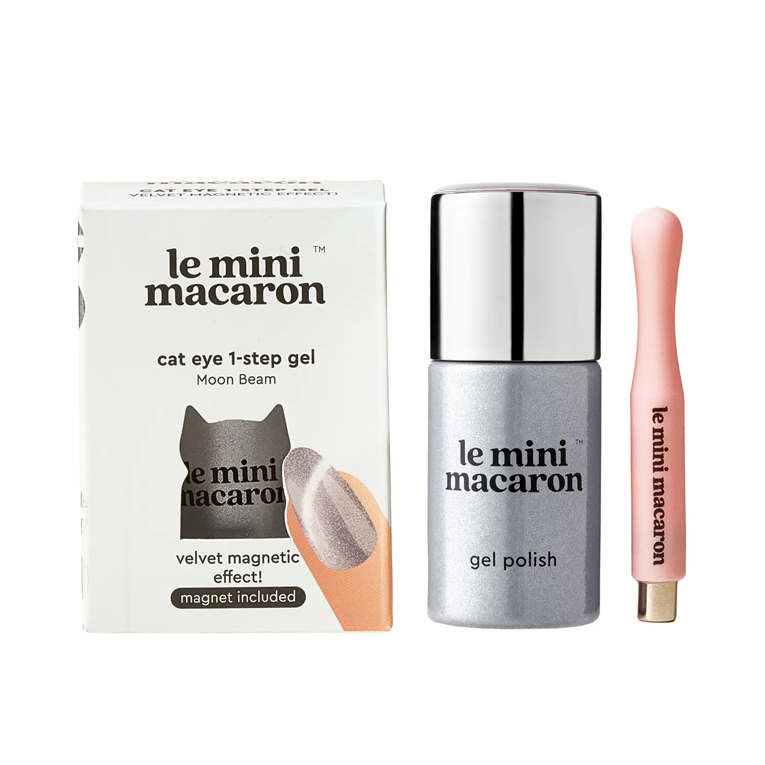 Le Mini Macaron Moon Beam cat eye gellakk 8,5 ml magnet