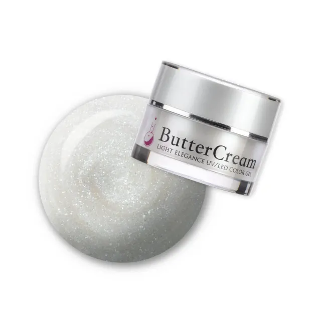 Light Elegance Break a Leg ButterCream fargegel hvit shimmer