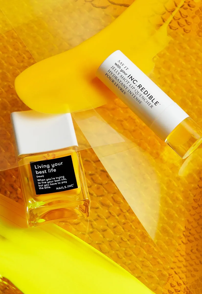 Nails Inc Gen Yellow Duo neglelakksett 2 stk krempleie
