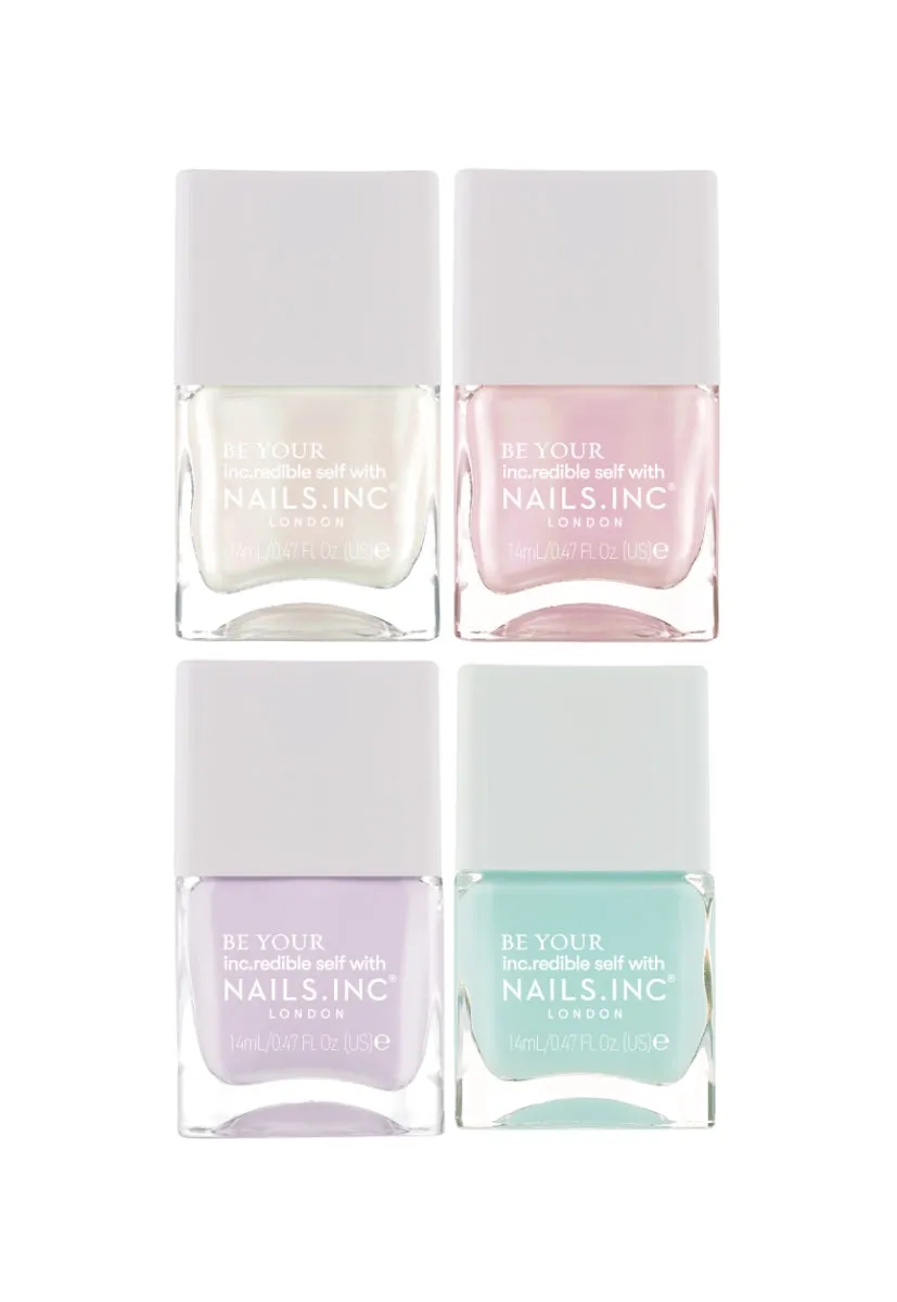 Nails Inc London The Glow Story neglelakksett 4 stk glans