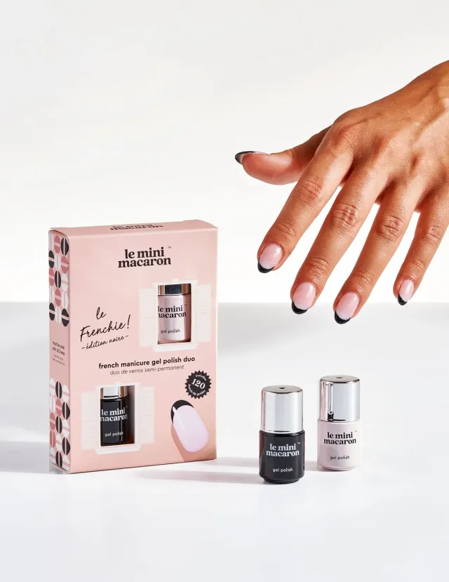 Le Mini Macaron Le Frenchie Noire Edition gellakk 2x5 ml sort