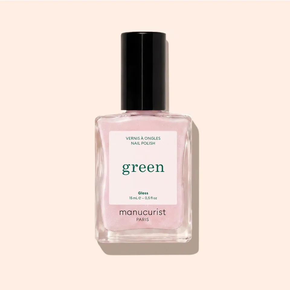 Manucurist Green Gloss neglelakk iriserende rosa