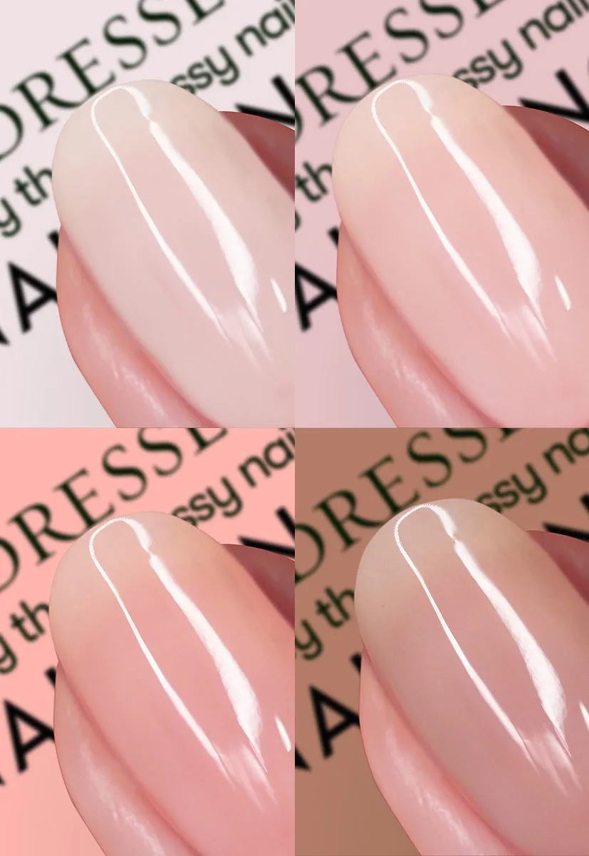 Nails Inc Get Undressed neglelakksett 4-pakning nude