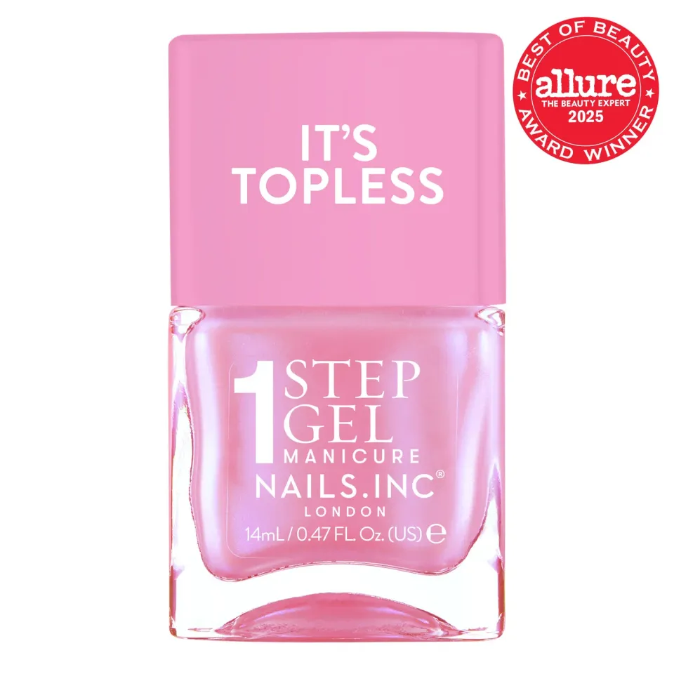 Nails Inc It's Topless Addison neglelakk rosa gel-effekt