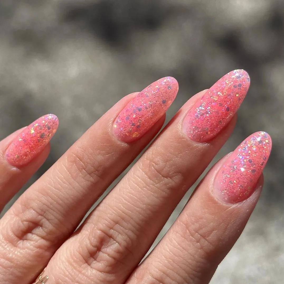 Light Elegance Mango Crush glittergel 10 ml korall