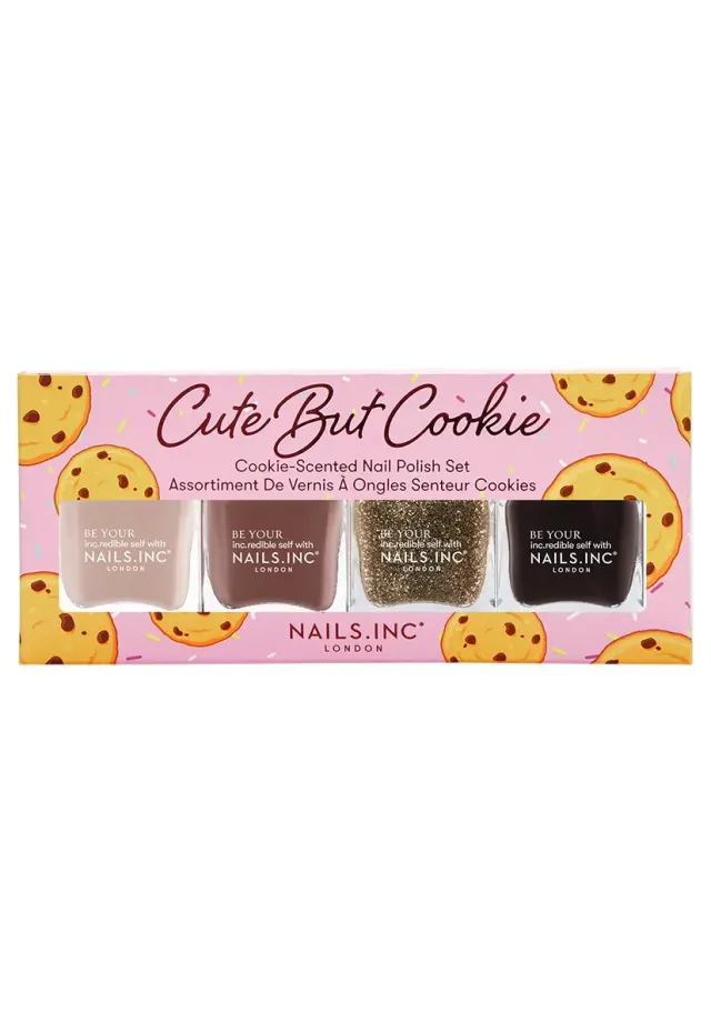 Nails Inc London Cute But Cookie neglelakksett 4-pk kjeksduft