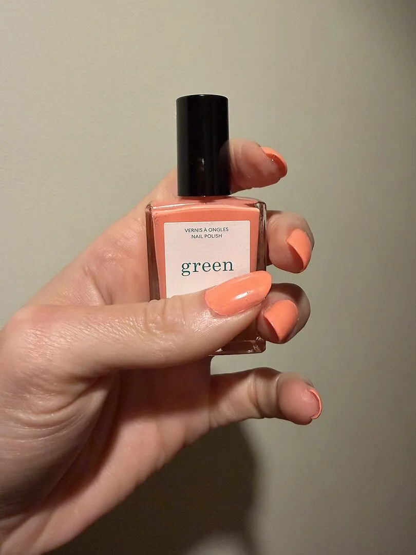 Manucurist Green Tangerine neglelakk lys neonoransje