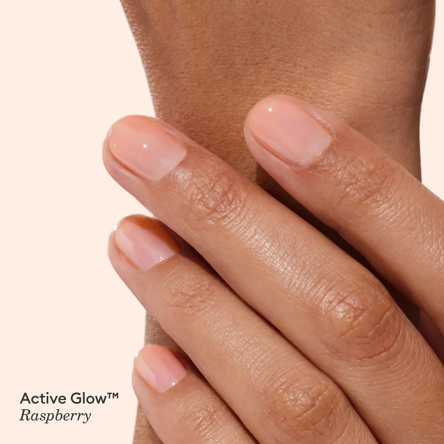 Manucurist Active Glow Raspberry neglelakk cracker rosé