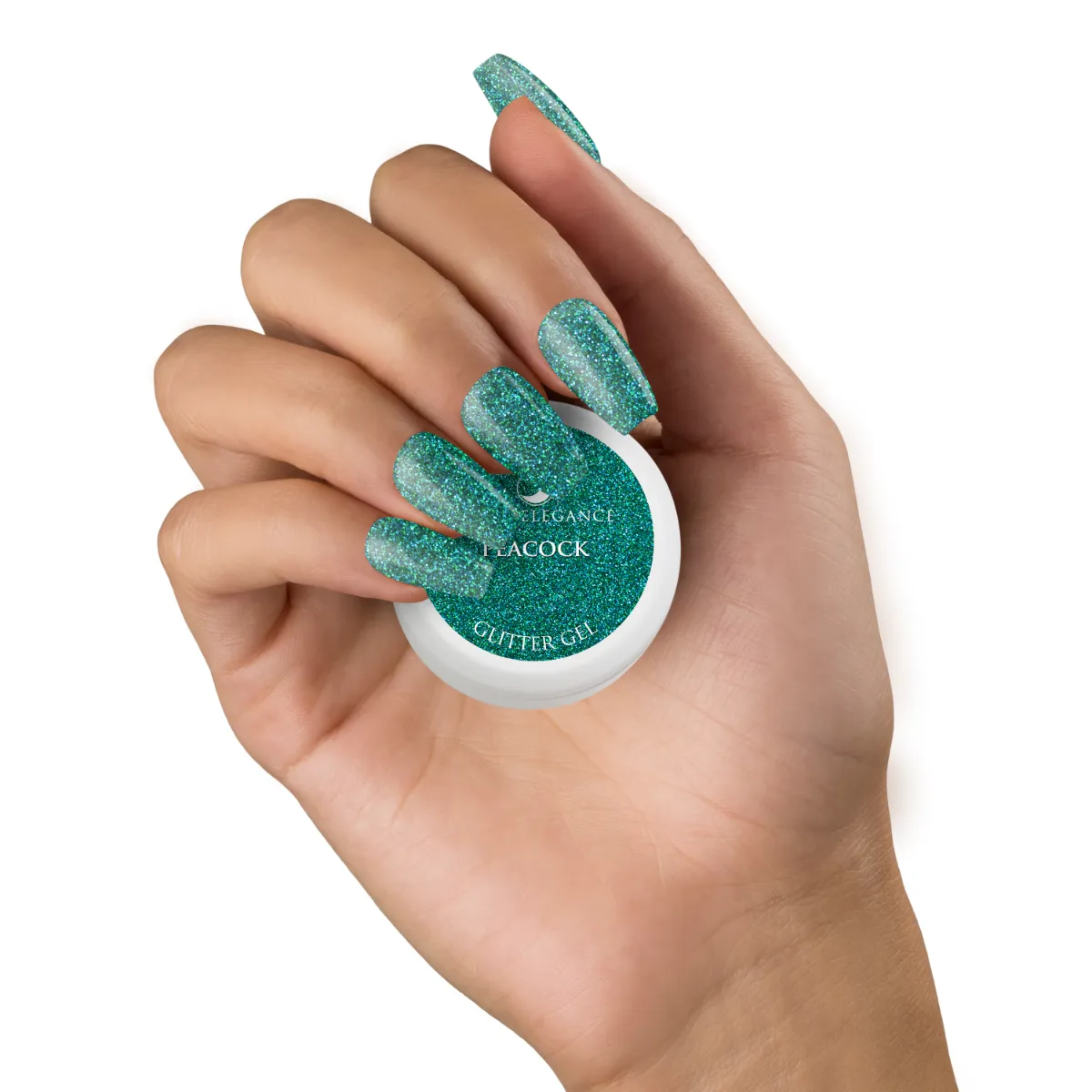 Light Elegance Peacock glitter gel 10 ml turkis