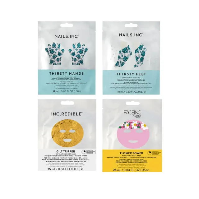 Nails Inc Thirsty Hands neglelakksett 4-pakning farge