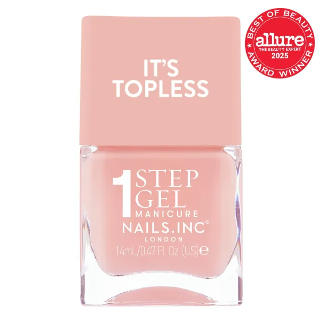 Nails Inc It's Topless Trinny 1-Step Gel neglelakk nude holdbar