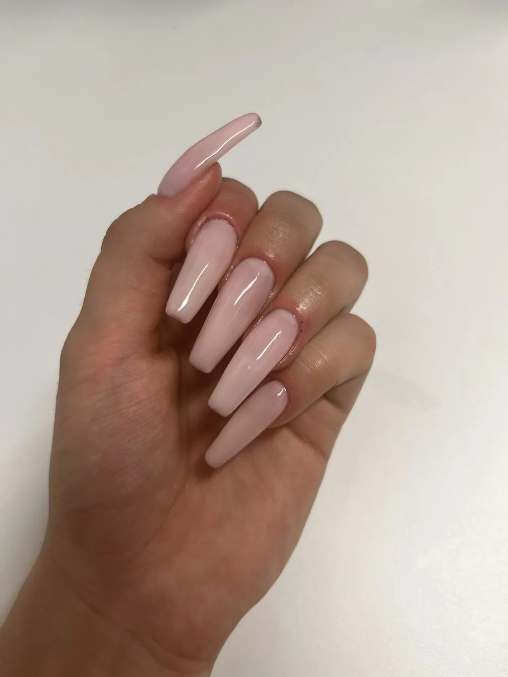 The Gel Collection Coffin Long press on tipper 600 stk