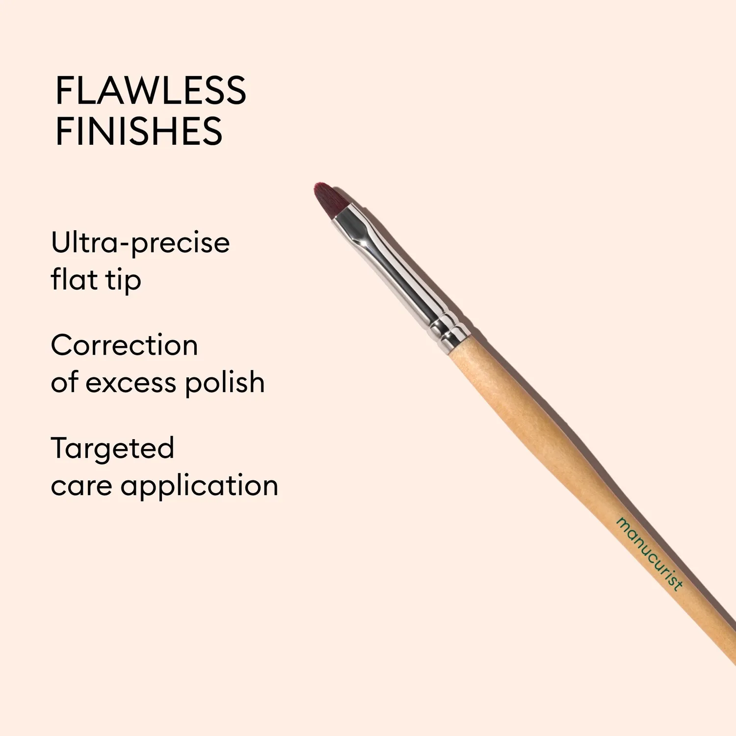 Manucurist Flat Brush neglepensel flat brush