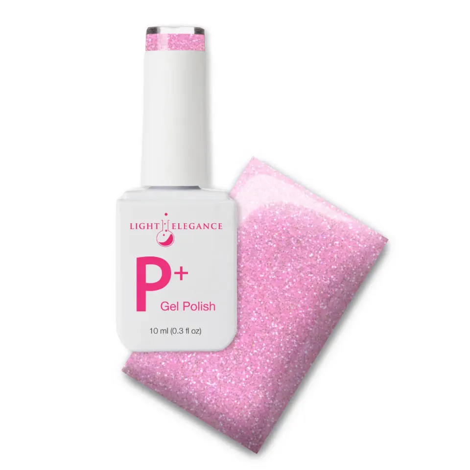 Light Elegance P+ All Talk, No Action glittern 10ml rosa