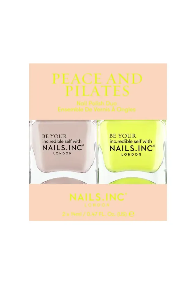Nails Inc London Peace and Pilates neglelakk duo krem