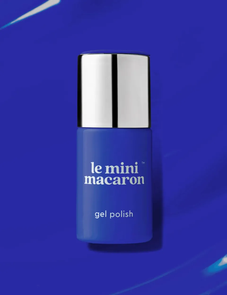 Le Mini Macaron Blue Raspberry gellakk 8,5 ml koboltblå 10 dager