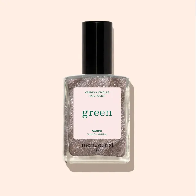Manucurist Green Quartz neglelakk glitter brun
