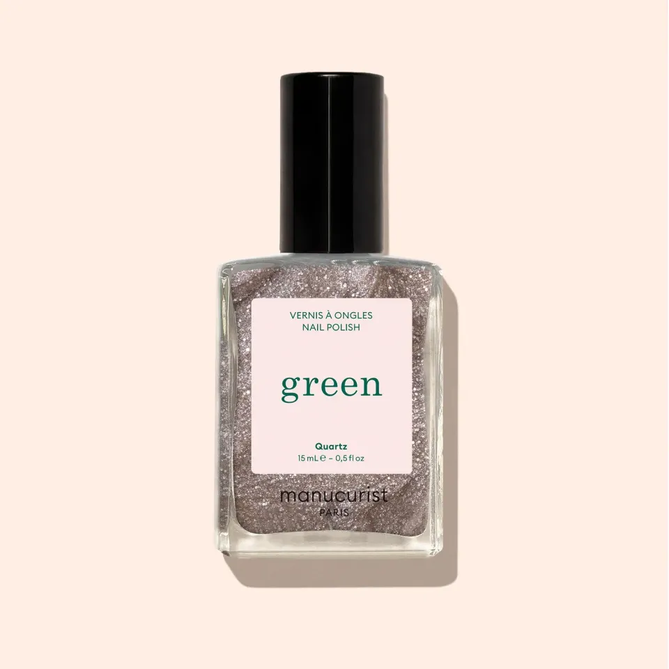 Manucurist Green Quartz neglelakk glitter brun