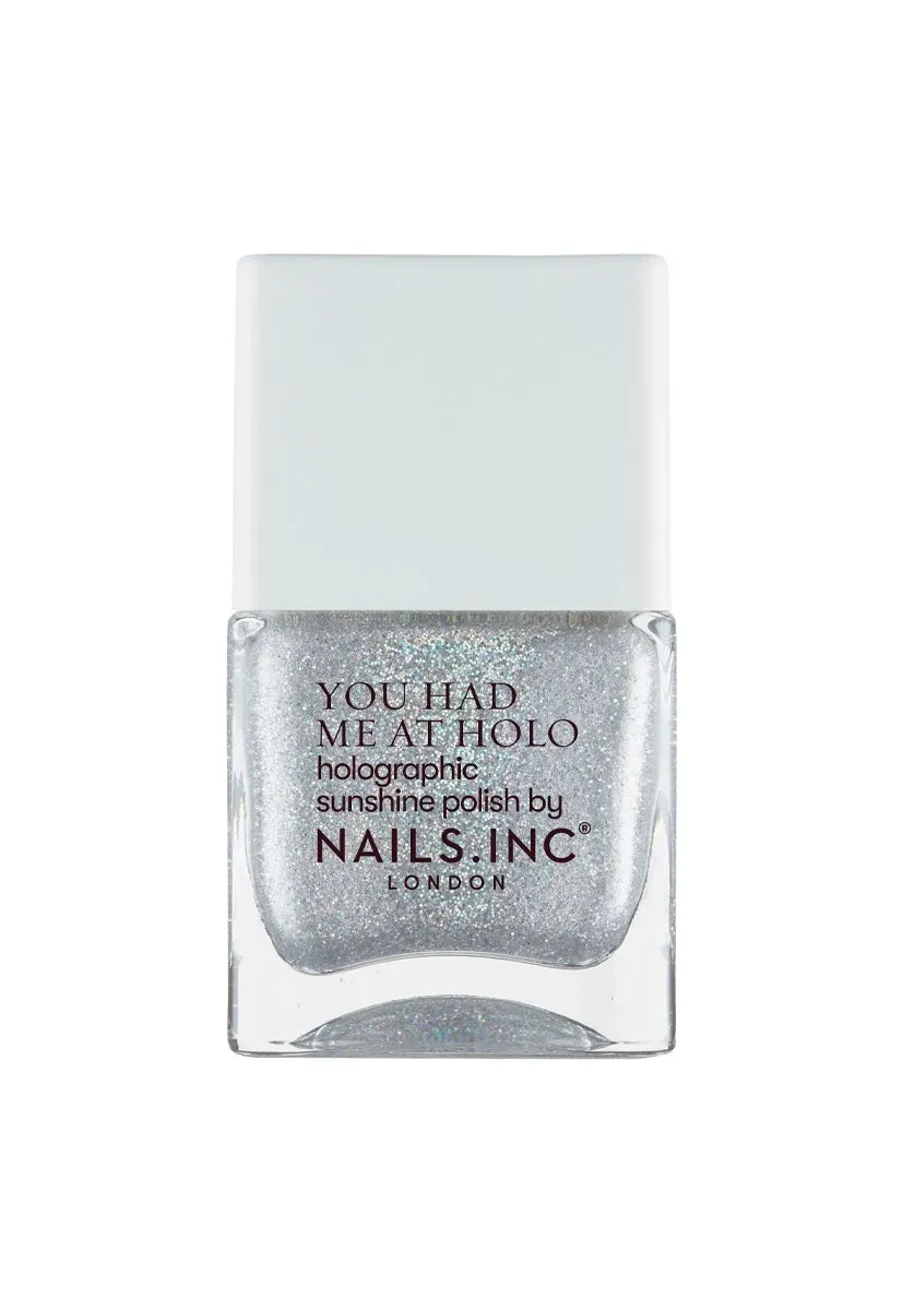 Nails Inc Paint The Town Rainbow holografisk lakk