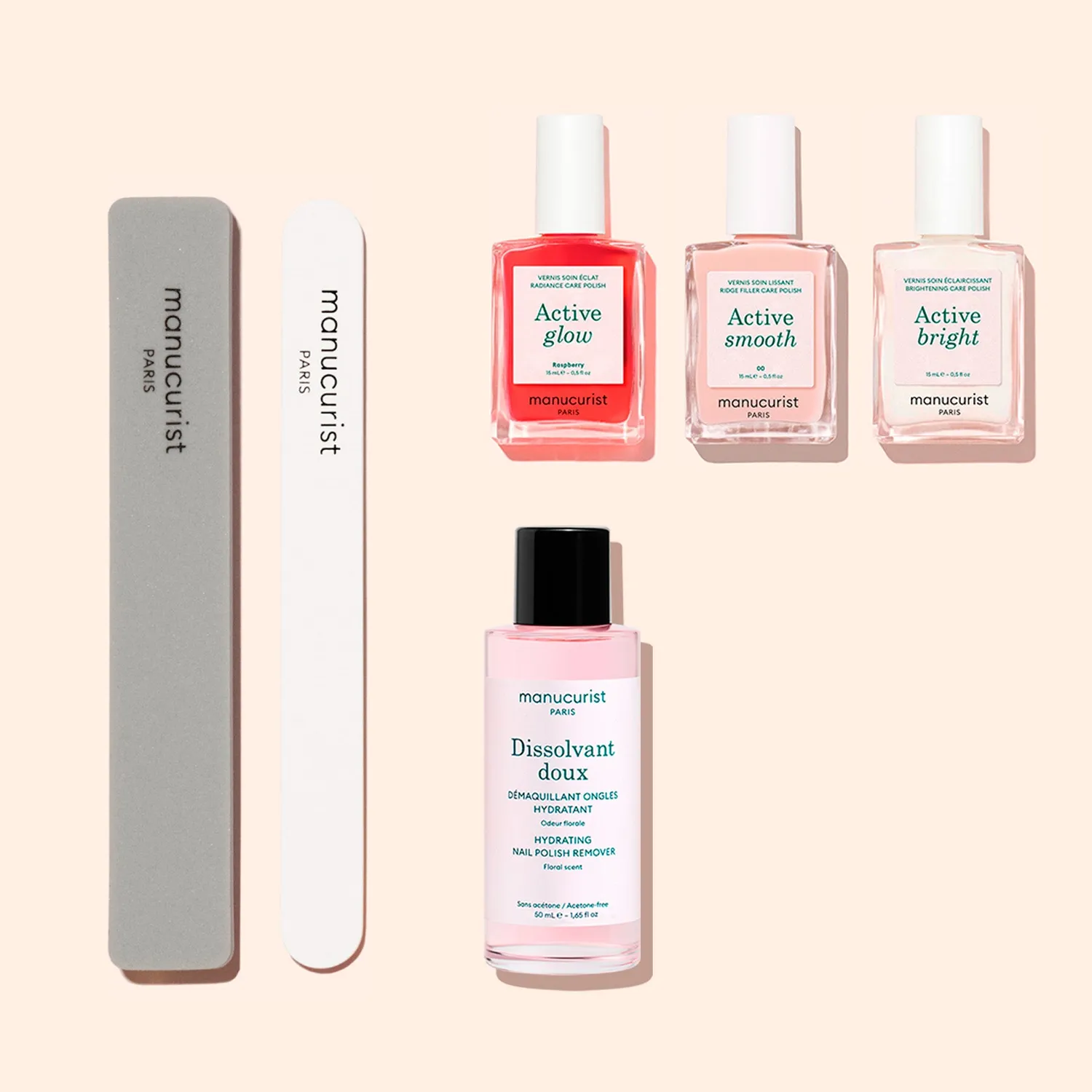 Manucurist Active Manicure Kit neglesett 3 pleielakk glans