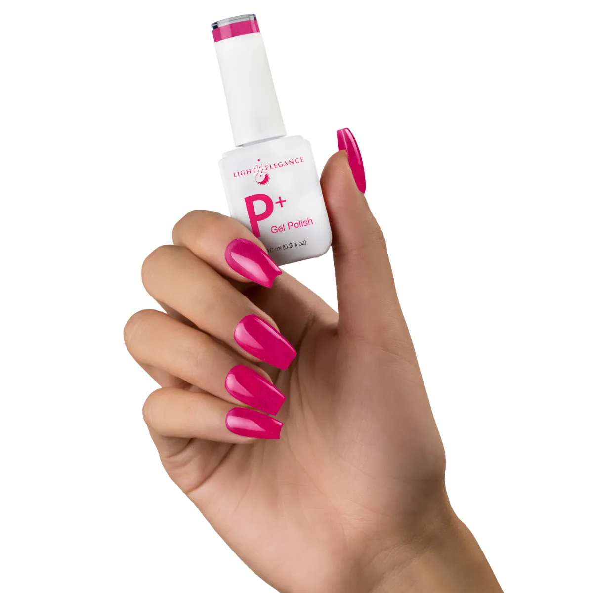 Light Elegance P+ I Lava You gel polish 10 ml bær-fuchsia shimmer