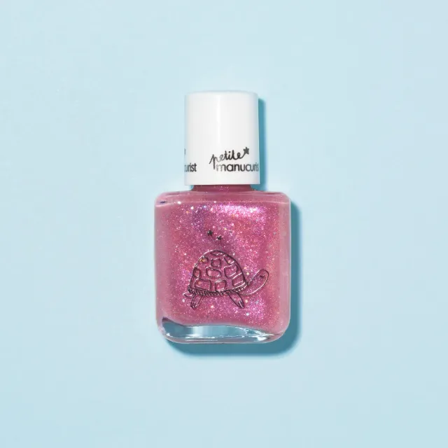 Manucurist Betty barne-neglelakk bringebærrosa glitter