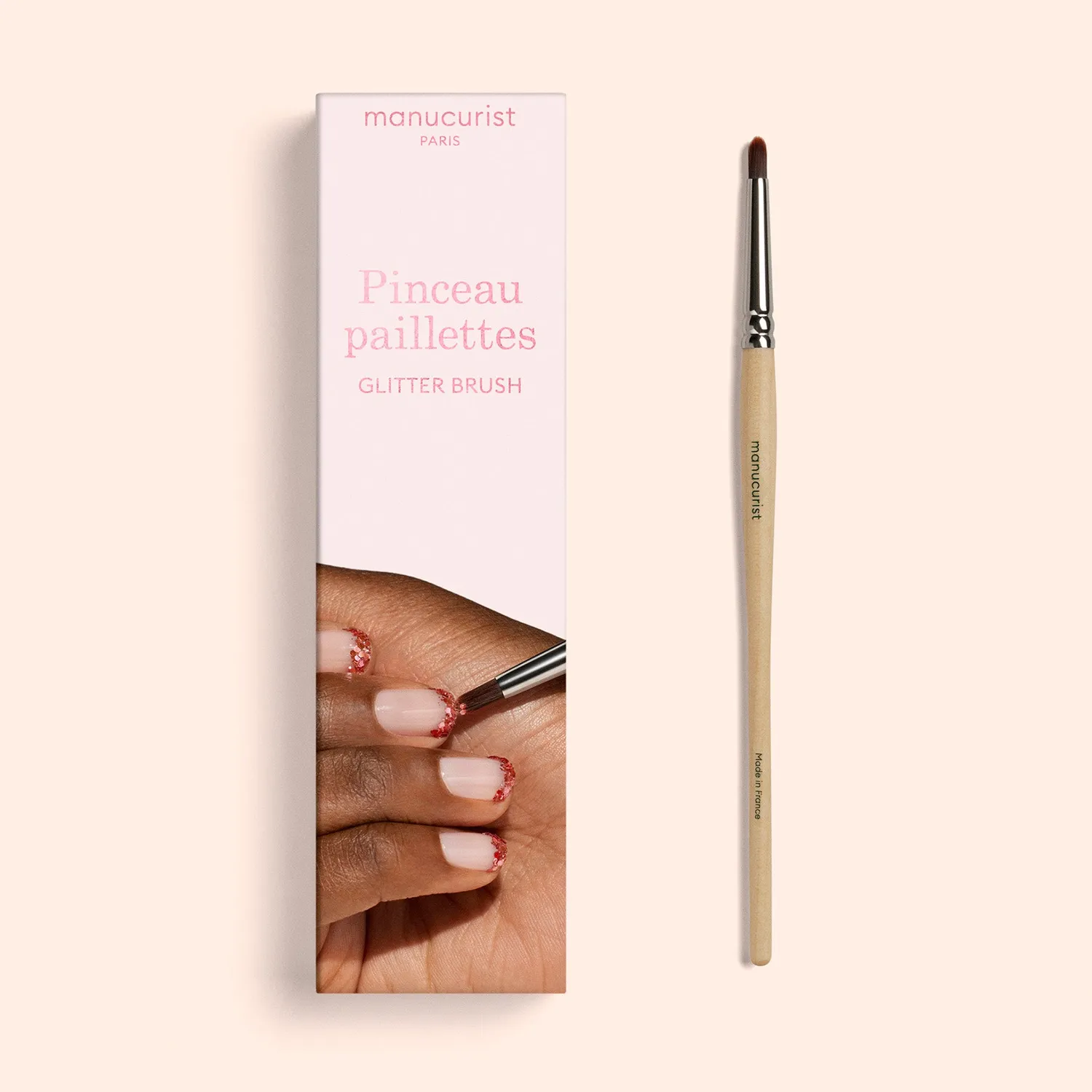Manucurist Glitter Brush neglebørste glitter vegansk