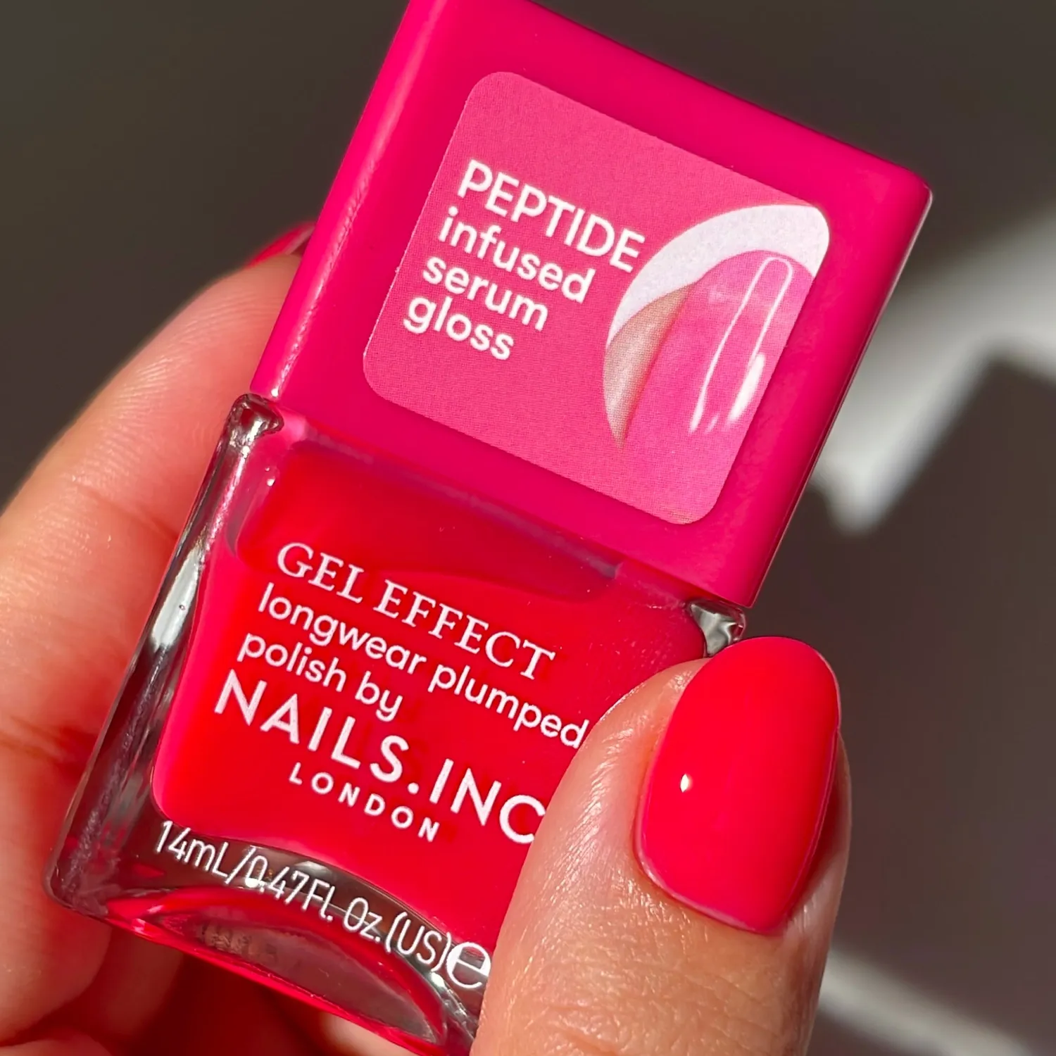 Nails Inc London Plump and Glow neglelakksett 8 deler peptid